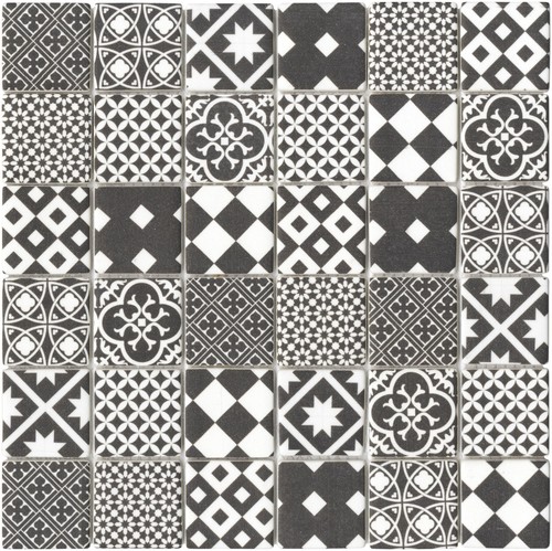 30x30 cementina nera mosaico - cementina,