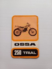 Ossa 250 Trial 1971 manuale uso manutenzione libretto istruzioni originale