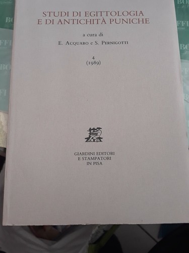 Studi egittologia di - di, e