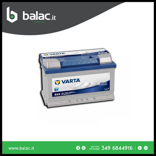 Varta e43 batteria auto blue - batteria,