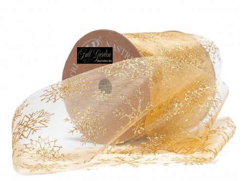 Nastro organza glitter natale - glitter,