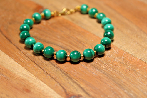 Bracciale malachite 8mm - malachite,