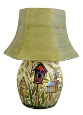 Lampada ceramica uccellino