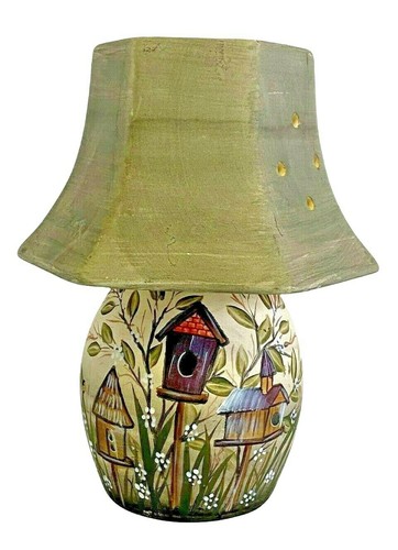 Lampada ceramica uccellino