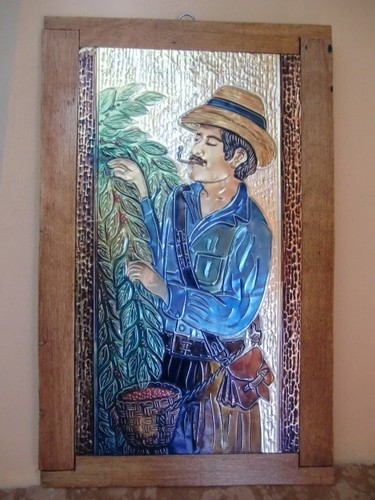 Quadro foglia rame cuba - quadro,