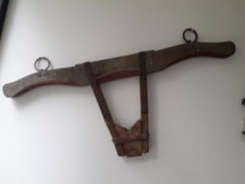 Antico Giogo Romagnolo da Traino Per Buoi originale in Legno 