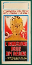 LOCANDINA ORIGINALE CINEMA L'INVASIONE DELLE API REGINE HORROR CULT OTTIMA