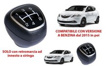 Pomello leva cambio COMPATIBILE LANCIA YPSILON Y BENZINA 5 Marce dal 2015 IN POI
