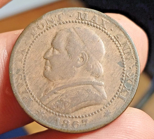 Moneta 1867 stato pontificio - 1867, 1