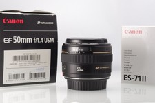 Canon EF 50mm f/1.4 USM Lens in Very Good Condition With Box and Lens Hood