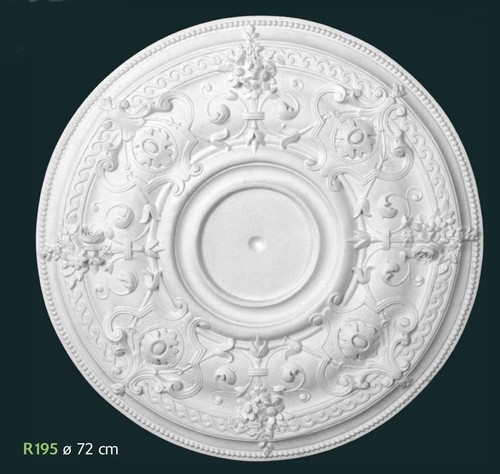 Rosone gesso bianco - gesso,