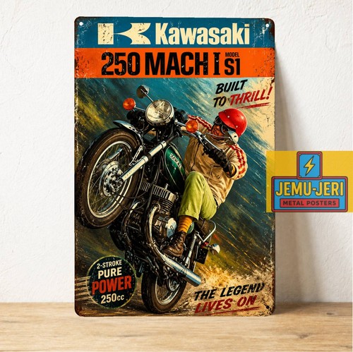 Insegna latta metallo - , moto