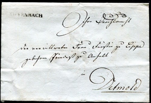 Offenbach 1800 circa - offenbach, lettera