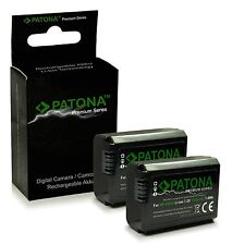 2x Batteria PATONA PREMIUM ricambio per SONY NP-FW50 Alpha A6000 A6300 A6500 A7r