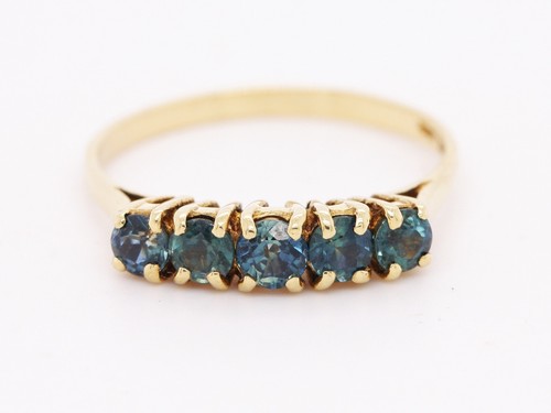18ct oro giallo diamante - 18ct, blu