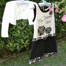 VESTITINO BAMBINA   tg. 4-6 anni + COPRISPALLE