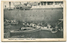 Primi 900 Messina dopo il terremoto Imbarco dei Feriti barche nave FP B/N ANIM.