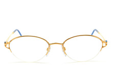 occhiali CHOPARD montatura M C036 SAPPHIRE 23k Gold F vintage Ovale 1990s?Donna