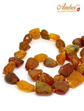 Collana d'ambra vera baltica  grezza "Sand" | Genuine baltic amber