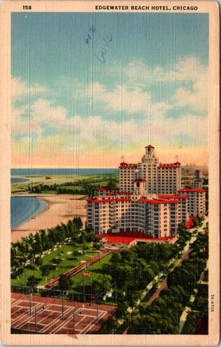 Cartolina epoca edgewater - d'epoca,