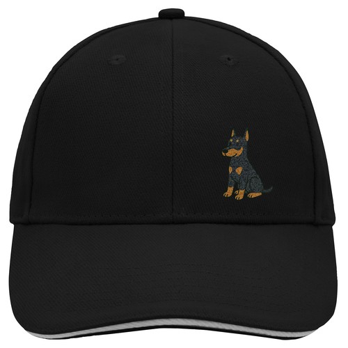 Cappellino dobermann fumetto - cappellino,