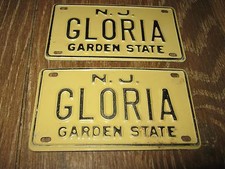 Insegna Targa Vintage N.J