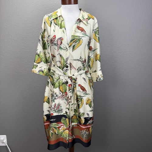 Abito camicia zara tropical - abito,