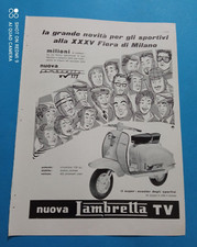 PUBBLICITA'  1957 SCOOTER NUOVA  LAMBRETTA INNOCENTI TV 175  ADVERT WERBUNG