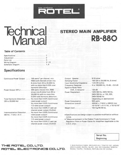 Manuale servizio rotel - manuale, di