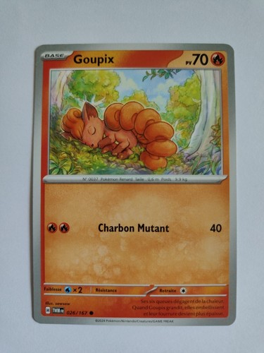 Carte pokémon goupix - carte,