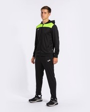  Tuta Intera Completa Full Tracksuit UOMO Joma PHOENIX II HD Nero Fluo 