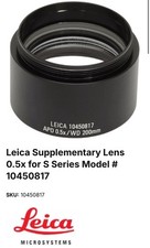 LEICA Obiettivo Microscopio Integrativo 10450817 0,5x Nuovo Con Scatola Gioielli.