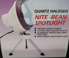 Faro SPOTLIGHT alogeno xveicoli e natanti, presa accendisigari 12v art931