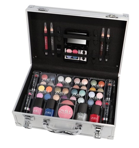 Set valigetta trucco alluminio - set,