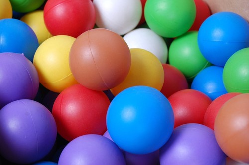 100 palline plastica - palline, in