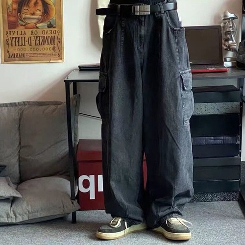 Jeans uomo gamba larga larghi