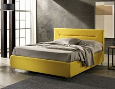 Letto ecopelle moderno con