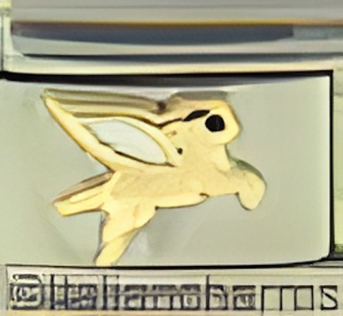 Pegaso ali bianche smaltate - bianche,