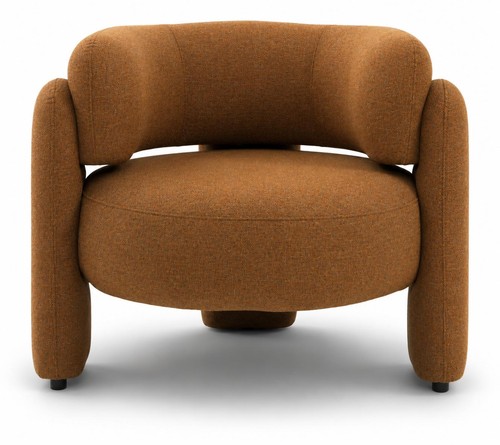 Poltrona design arancione
