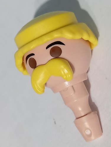 Playmobil cabeza bigote rubio - playmobil,