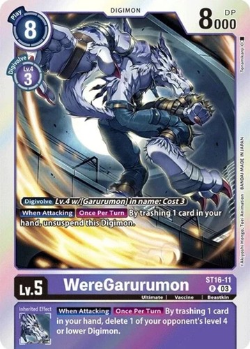 Digimon ccg weregarurumon - -,