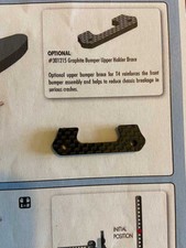 XRAY T4 301215 Graphite Bumper Upper Holder Brace (ferma-bumper sup. Carbonio)