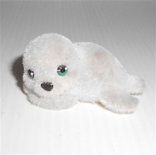 SEAL baby - FOCA cucciolo - tiny fuzzy puppet kawaii - mini pupazzetto pelosino 