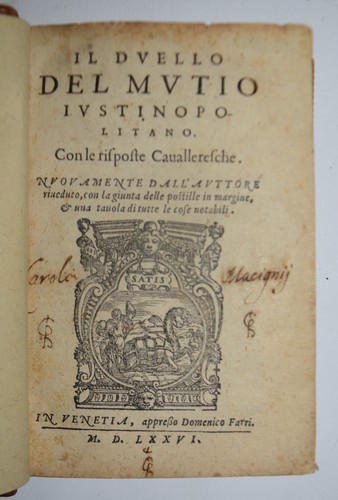 Duello ediz 1576 - ediz., –