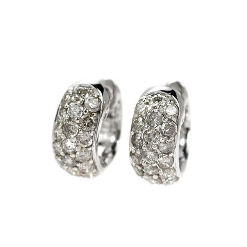 Orecchini con diamanti - , a