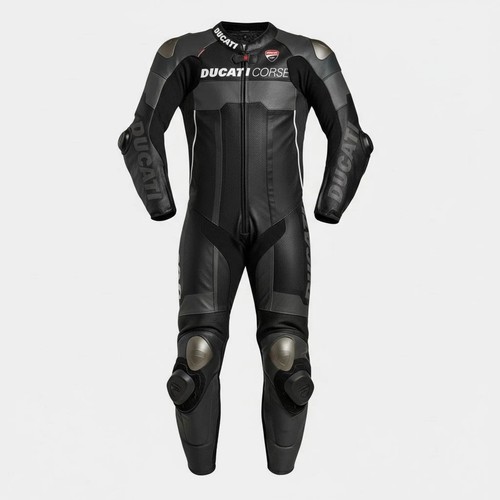 Ducati corse black leather - black,