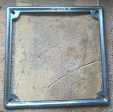 PORTATARGA cornice targa in alluminio per moto d'epoca Vespa Lambretta originale