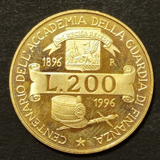 200 LIRE 1996 FDC UNC PROOF