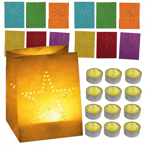 Lanterne carta colorate con - carta,
