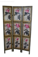 PARAVENTO SEPARE' DIVISORIO IN LEGNO PANNELLO DIVISORE 3 ANTE SEPARE